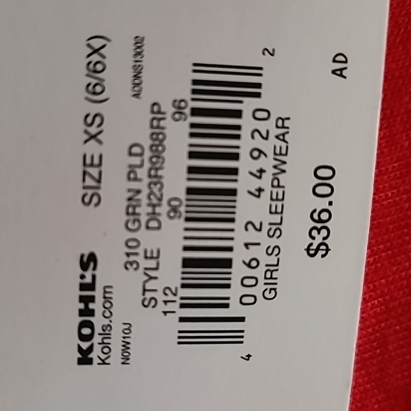 JAMMIES FOR FAMILIES GIRLS 2 PIECE "FUN LOVE FAMILY TOGETHER " SIZE XS 6/6X - Picture 13 of 13